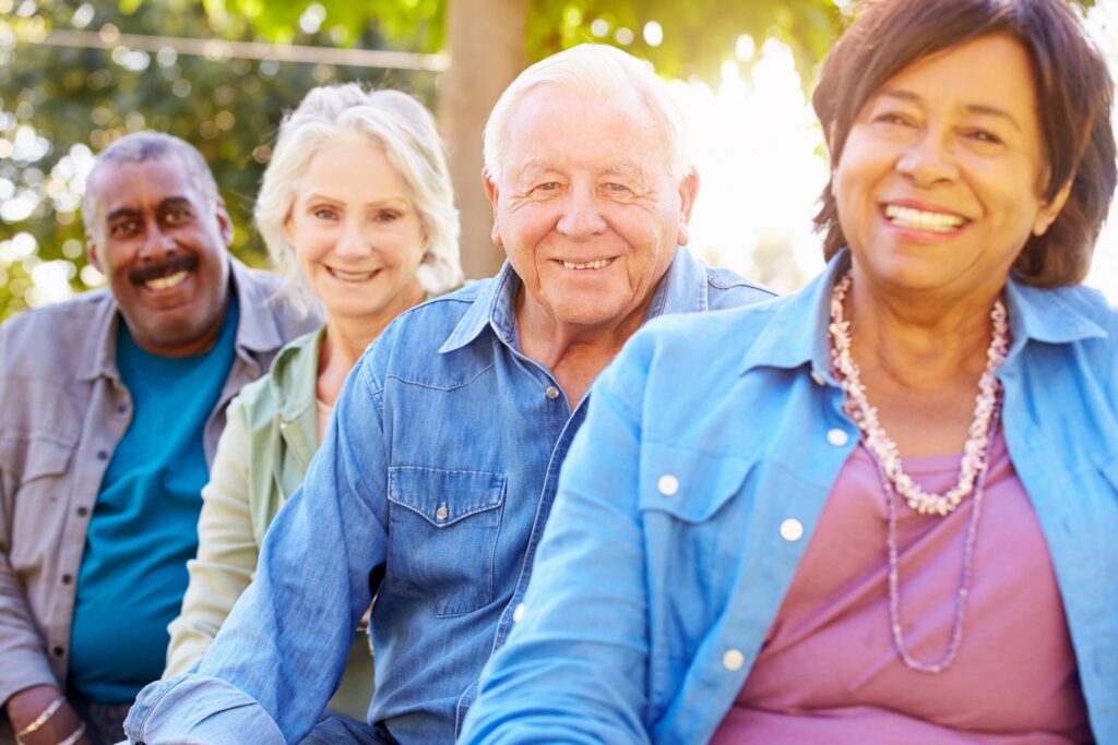 4 Senior Citizens smiling