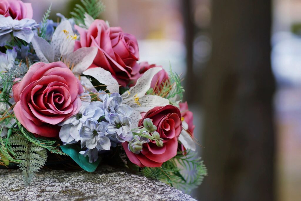 Flowers on a Grave; Right 6 helps surviving spouses