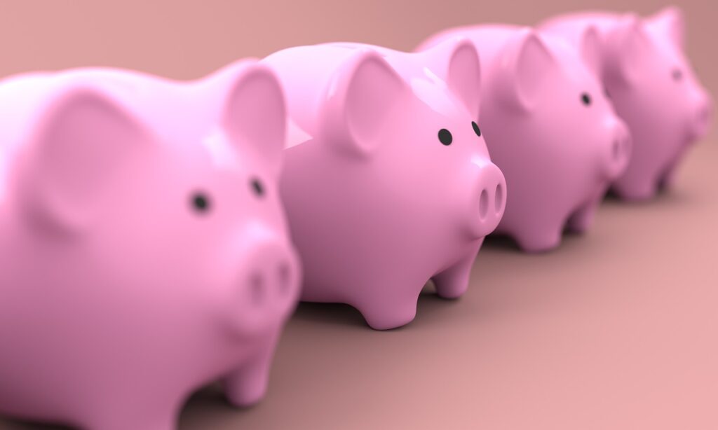 piggy banks; financial security