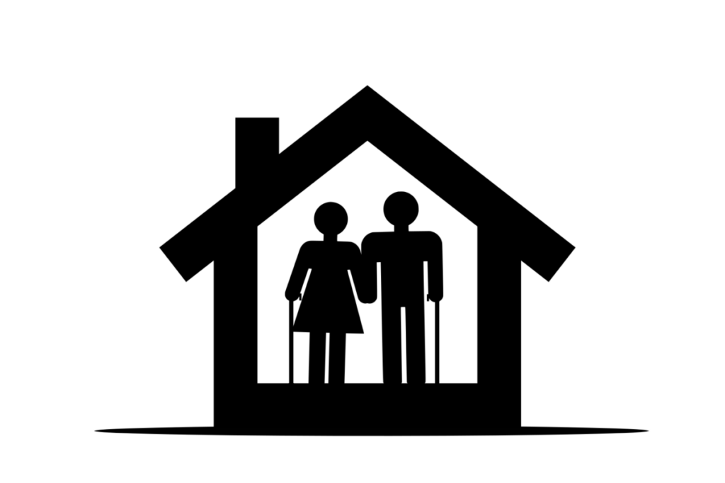 elderly couple; home; property taxes