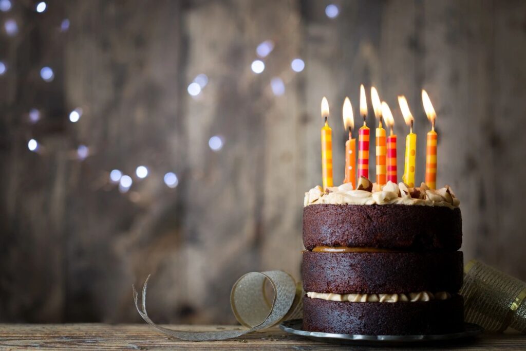 birthday cake; Dates of Social Security payments are based on birthdays