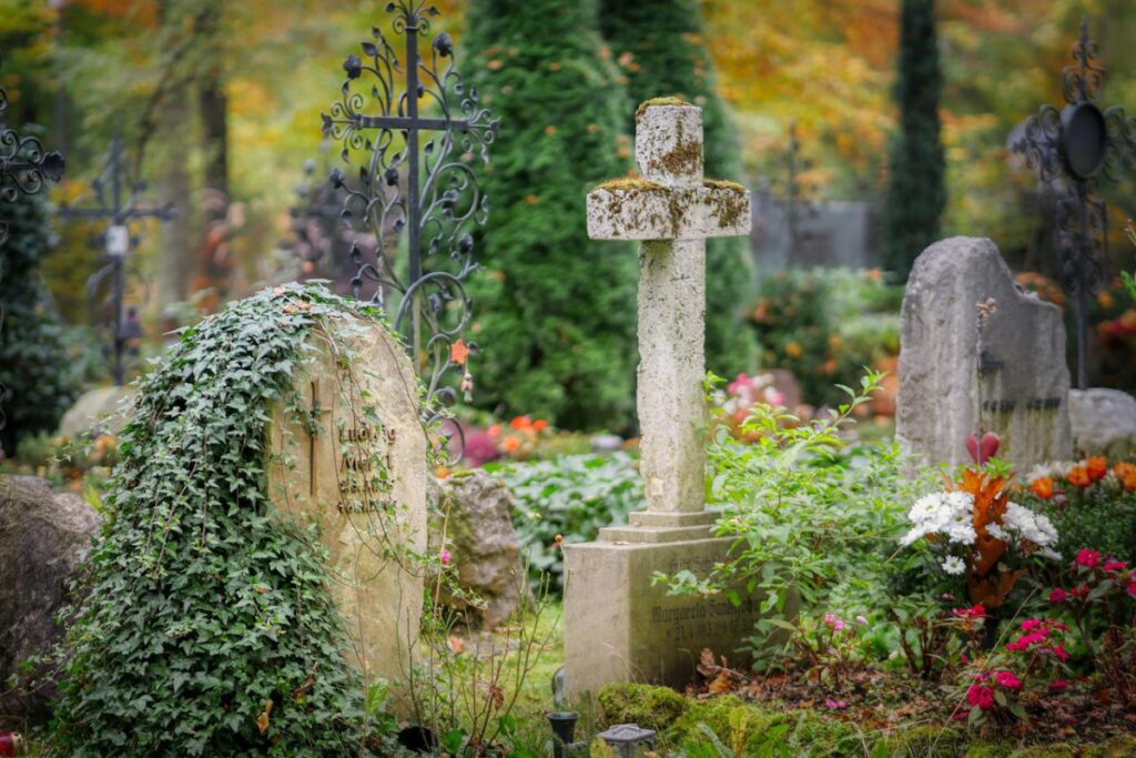 grave; surviving spouses